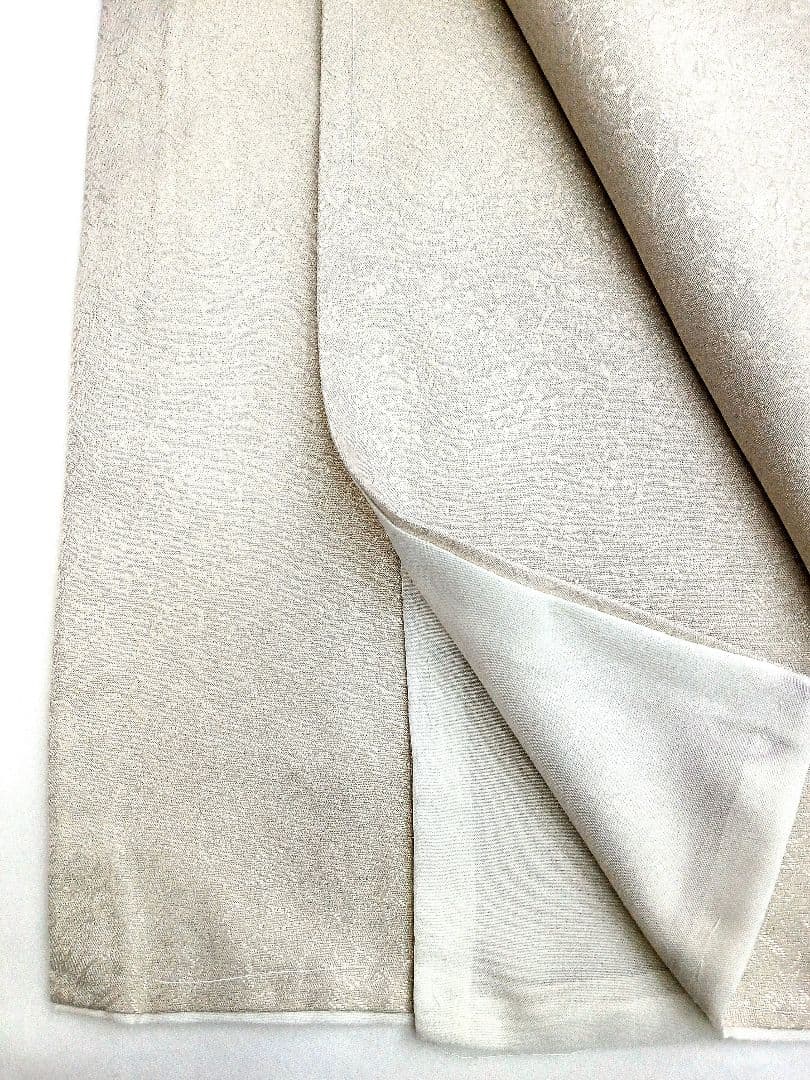 洗える色無地　花唐草地紋　ジャガード織　Mサイズ