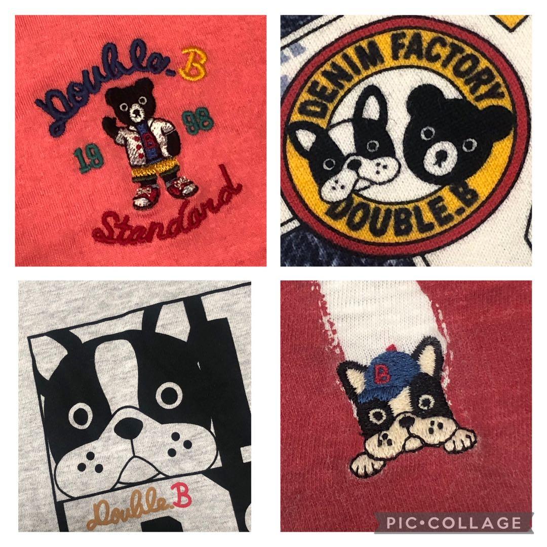 専用★極美品★ミキハウス ダブルビー Tシャツセット 4枚組 130