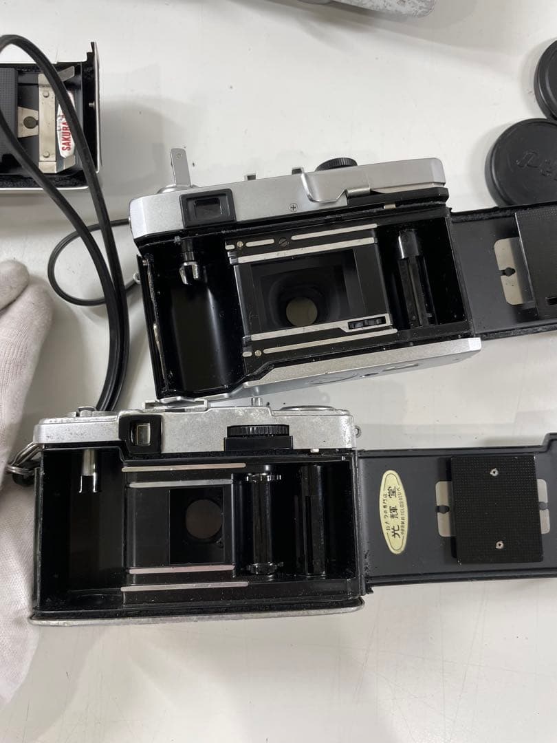 フィルムカメラ コニカC35OLYMPUSPEN-EE D 5台まとめ売 現状品