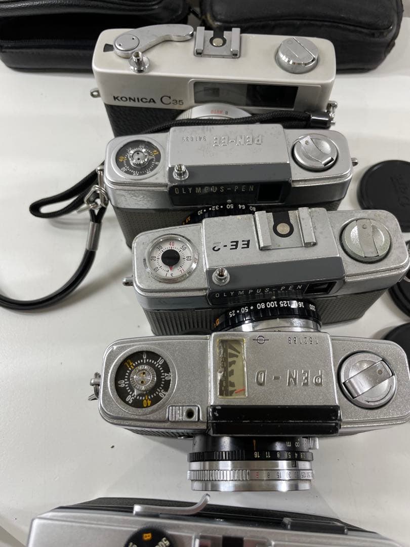 フィルムカメラ コニカC35OLYMPUSPEN-EE D 5台まとめ売 現状品