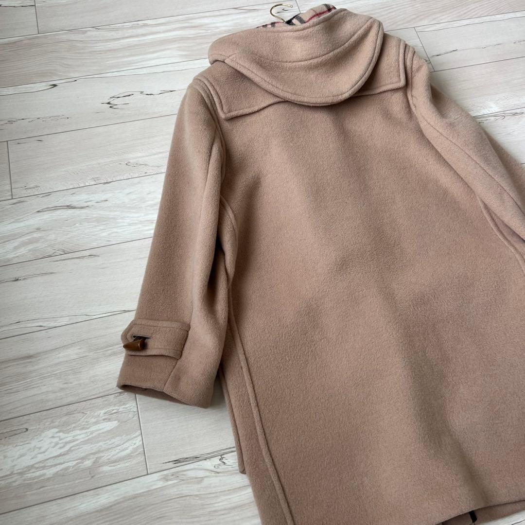 バーバリーロンドン　ノバチェック ロングダッフルコート　英国製　ダブルフェイス