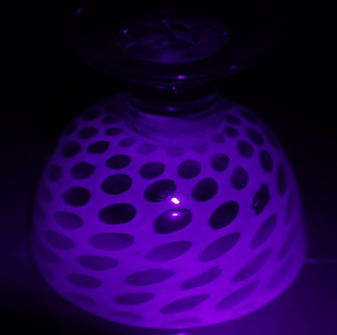 【美品】青と白の氷コップ