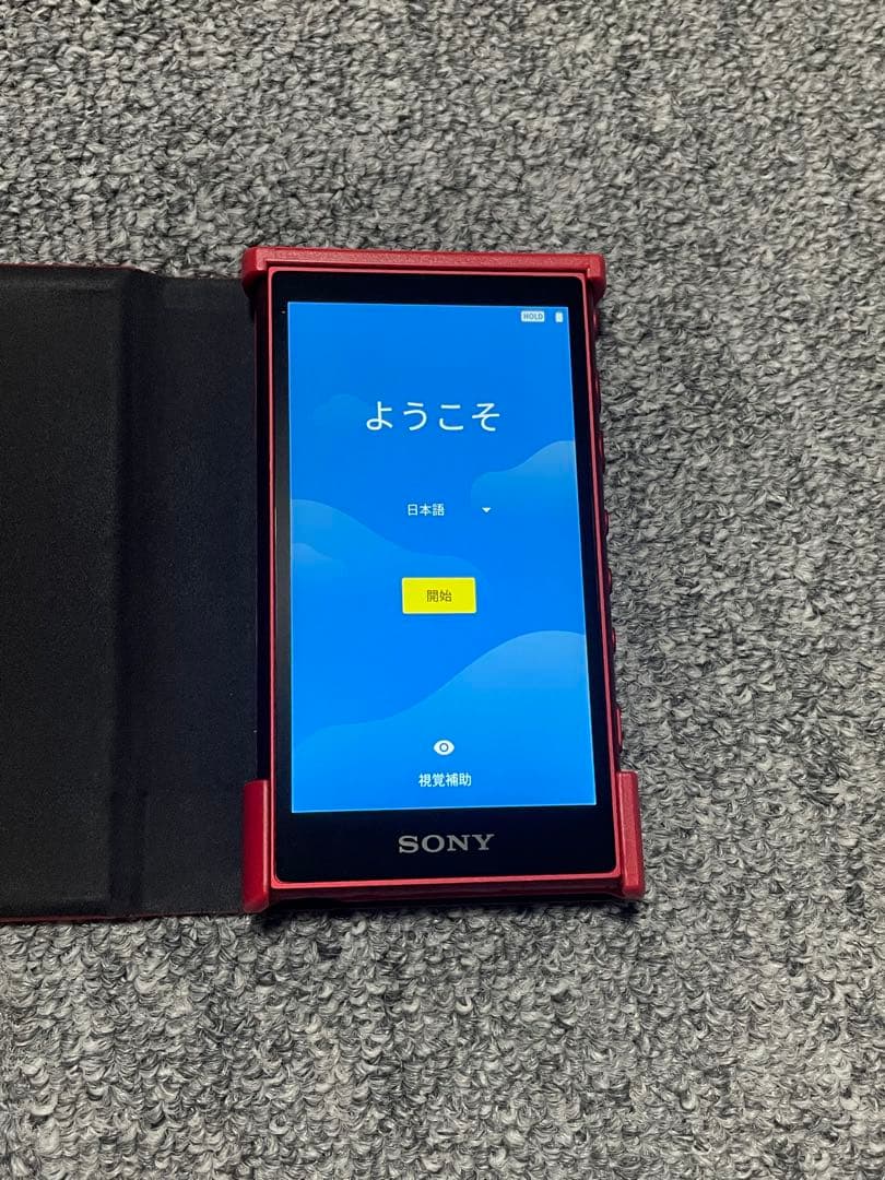 WALKMAN SONY NW-A106 32GB レッド ＋ 手帳型ケース