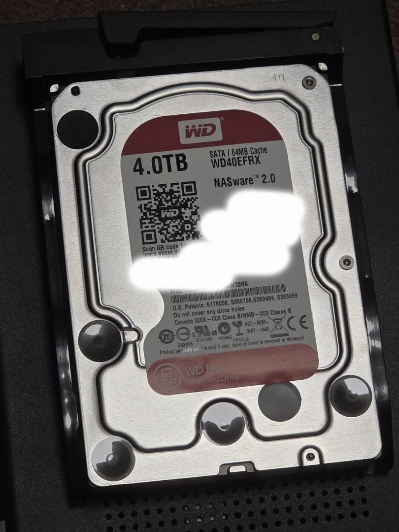 QNAP TS-119P II NAS (WD Red 4TB HDD付き)