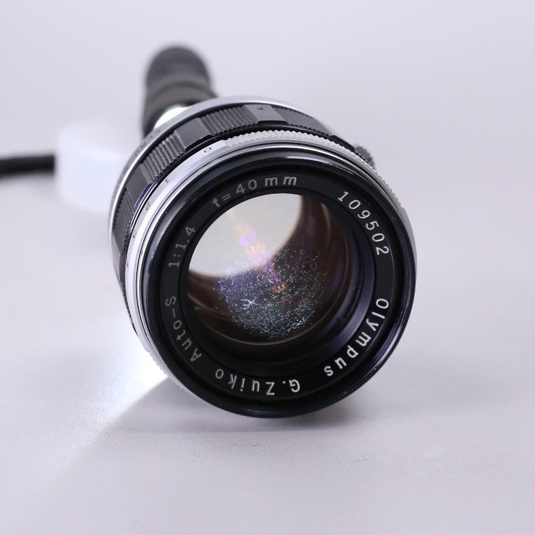☆良品☆OLYMPUS PEN F 40mm F1.4　花文字ブラック　＃507