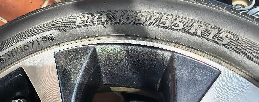 サマータイヤ&アルミホイール15インチ4本セット　送料込み