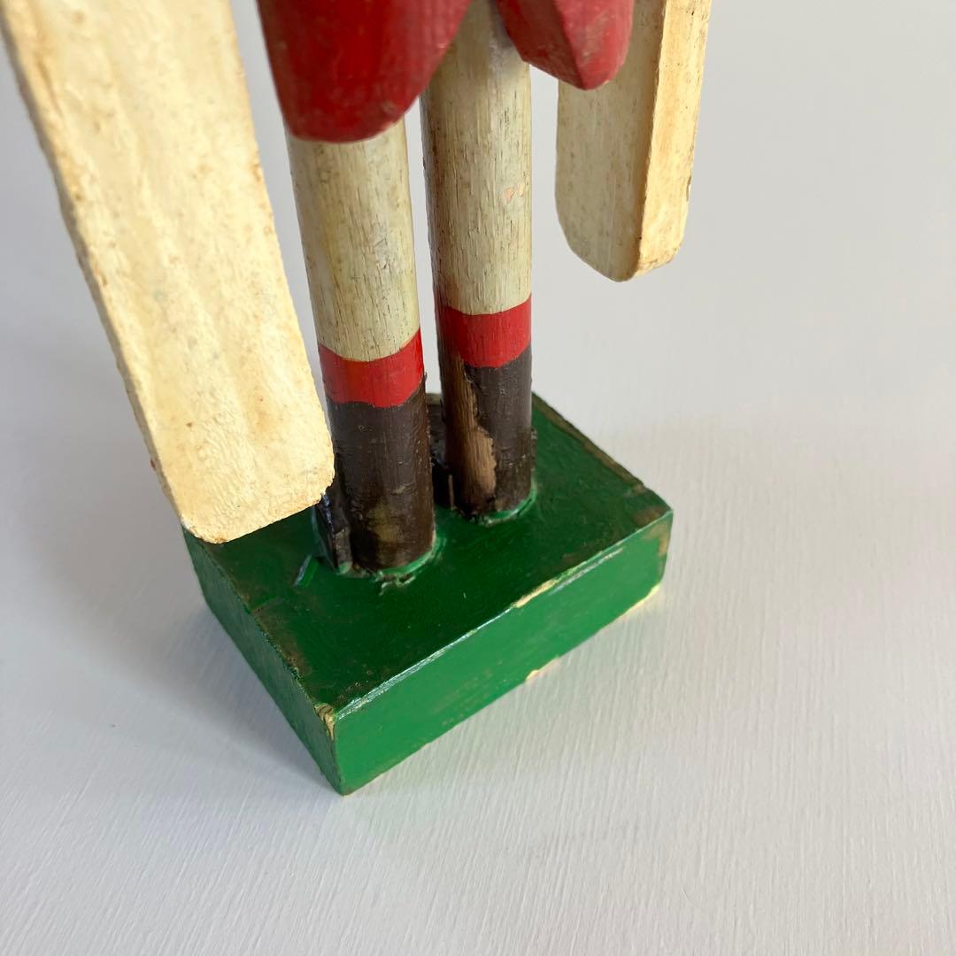 【希少】アンティーク ドール フォークアート 木製 人形 風見 民藝