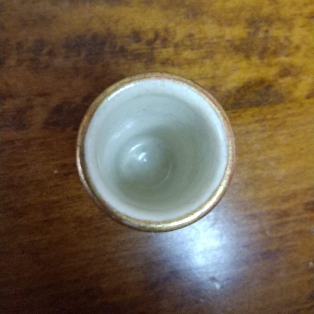 薩摩焼 金襴手 茶巾筒 丸十 安井
