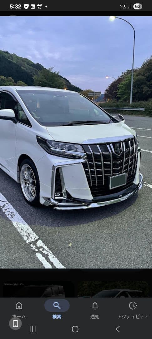 専用！ アルファード　30系　 フードトップとボンネットミラーカバー