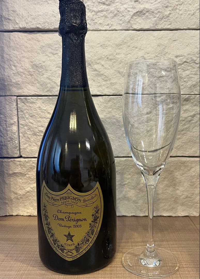 Dom Pérignonドンペリニヨン 2003 ヴィンテージグラス1個 化粧箱
