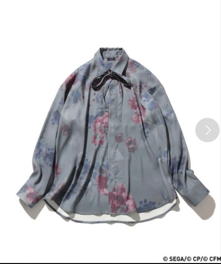 【最終値下げ】プロセカ×ZOZO ノーバディフラワープリントシャツ　HARE