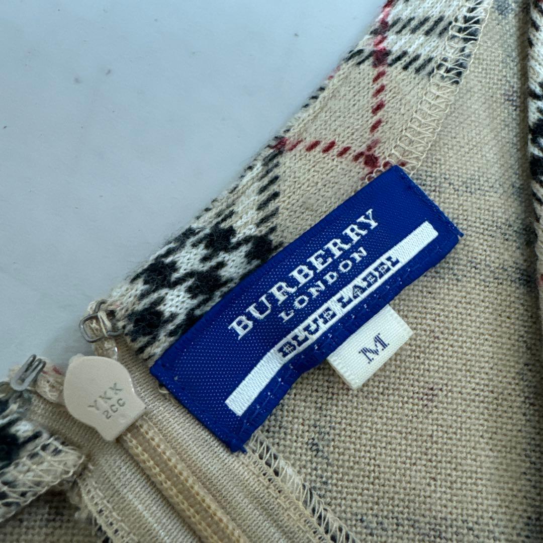 BURBERRY BLUE LABEL ノバチェック ノースリーブワンピース M