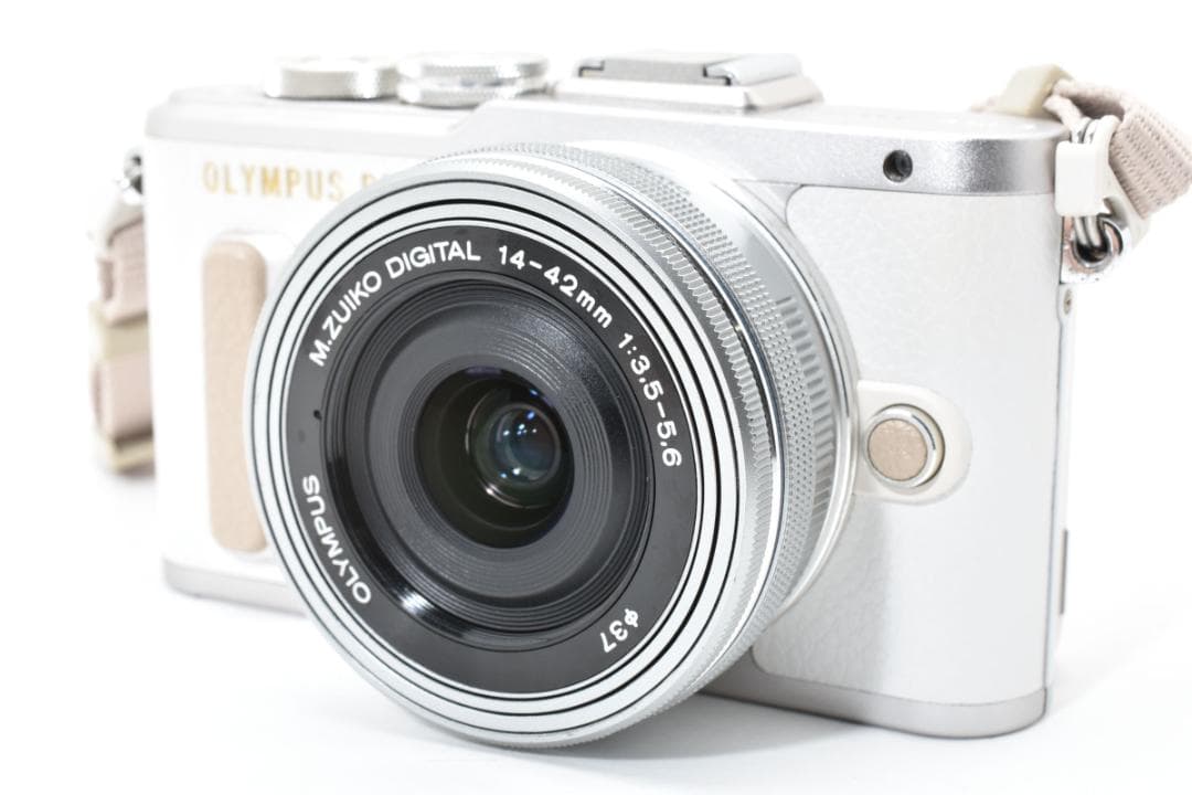 【極美品】OLYMPUSオリンパス PEN E-PL8ホワイト14-42ｍｍ
