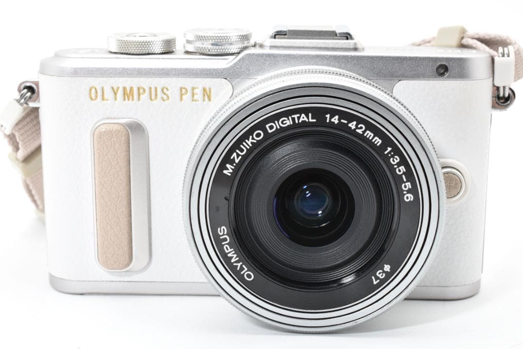 【極美品】OLYMPUSオリンパス PEN E-PL8ホワイト14-42ｍｍ