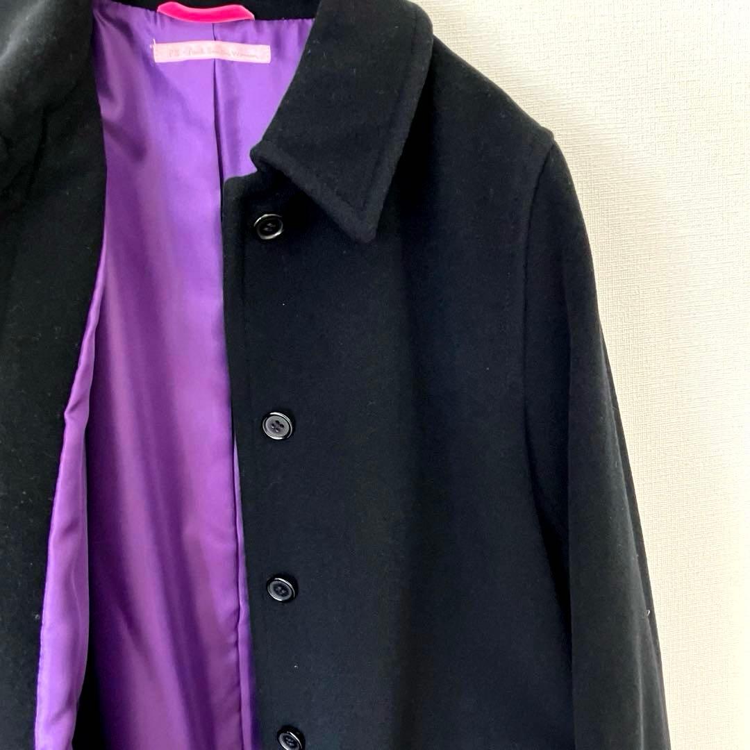 PS Paul Smith woman アンゴラ ウール ロングコート 40 黒