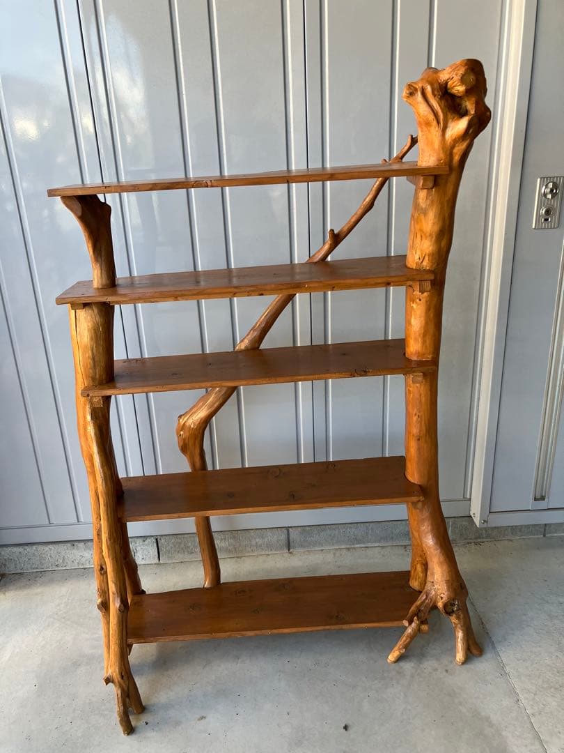 流木本棚５段ハンドメイド