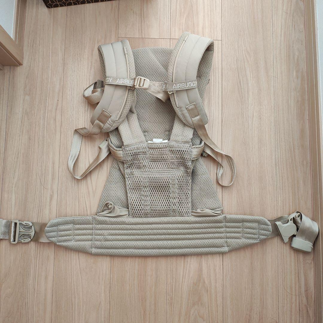 エアバギー 　ベビーキャリア　抱っこ紐 ベージュ