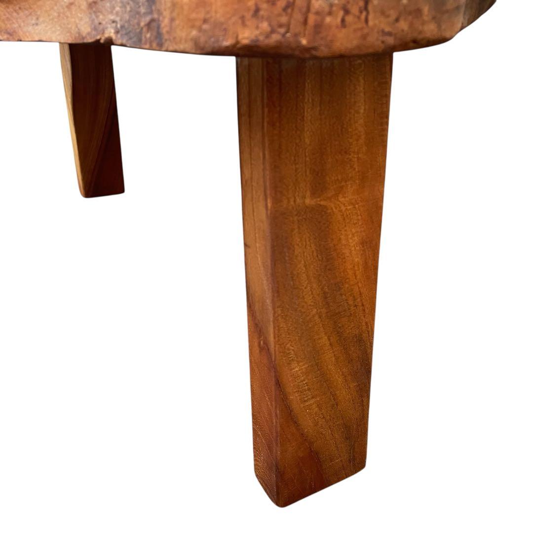 座卓　バール杢 ポプラ 一枚板 無垢材 瘤杢 チギリ ダイニングテーブル 希少