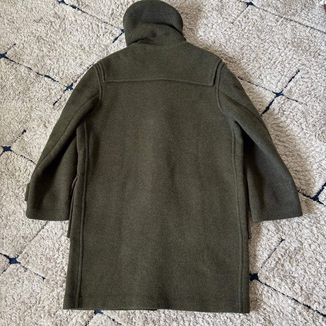 【美品✨】バーバリー　ダッフルコート　カーキ　オリーブグリーン　ウール　チェック
