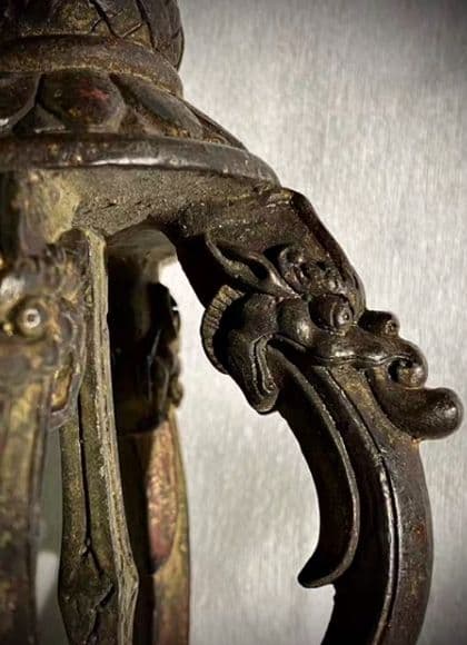 銅器 仏教  金剛杵 古美術 コレクション品 銅製 工芸品 彫刻装飾品置物