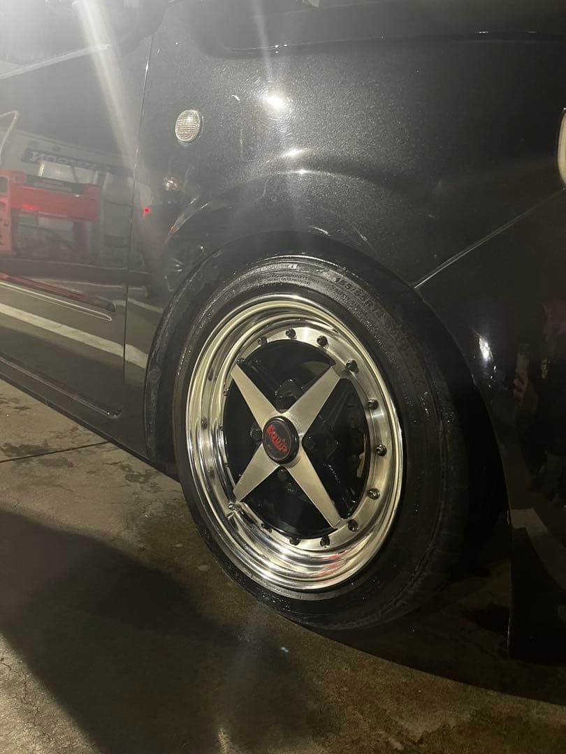 ワーク エクイップ01 pcd100 4穴 14インチ5.5j+35 バリ山