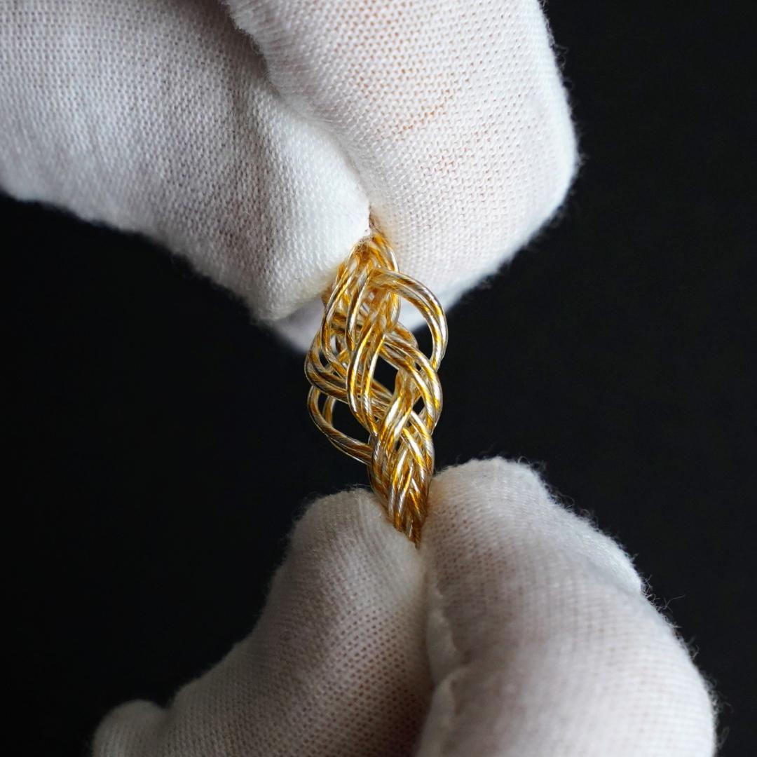 【1点のみ】16芯 超希少 銀線＆金線撚り合わせ 0.78 2ピン/3.5mm