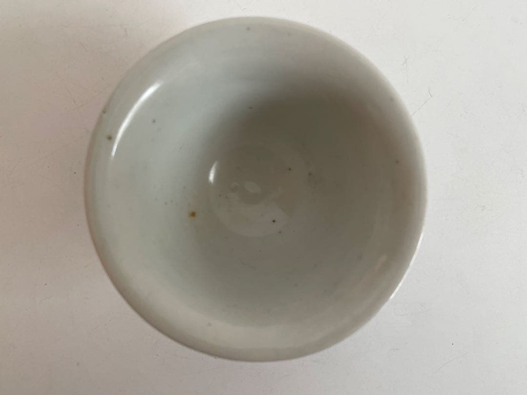 骨董　アンティーク　古伊万里　染付　楼閣文様　端反　蕎麦猪口　カップ