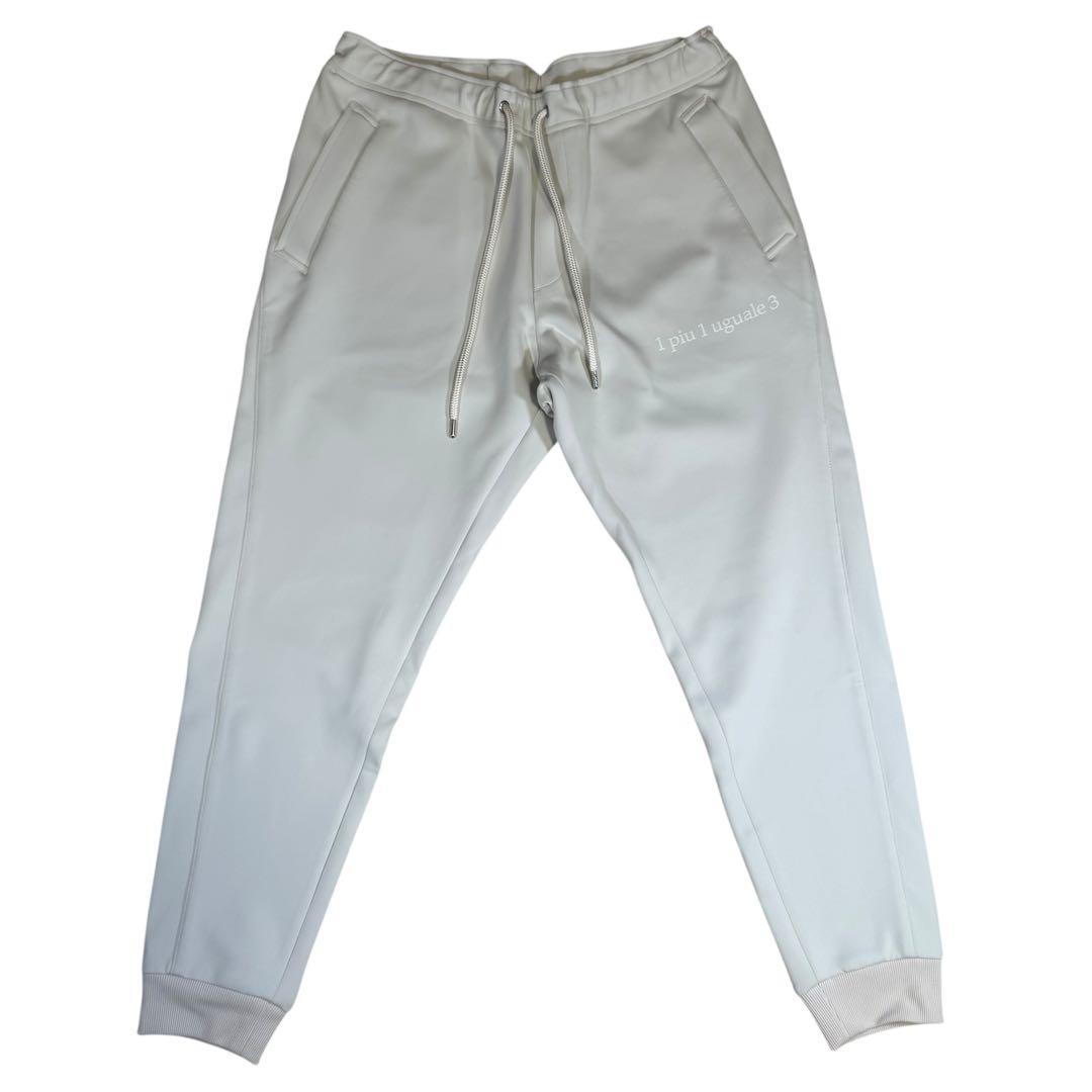 【美品】1piu1uguale3/バックロゴパーカー&リブパンツ/オフホワイト5