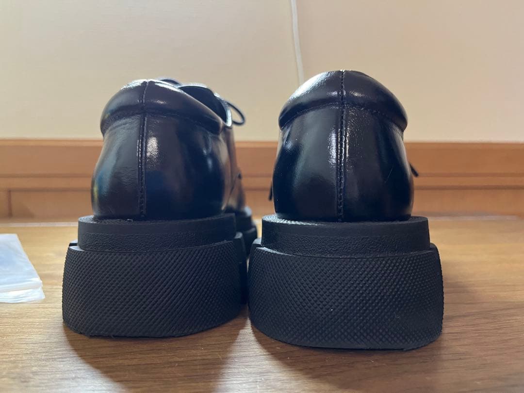 MANA ブラック 厚底レースアップシューズ　35サイズ