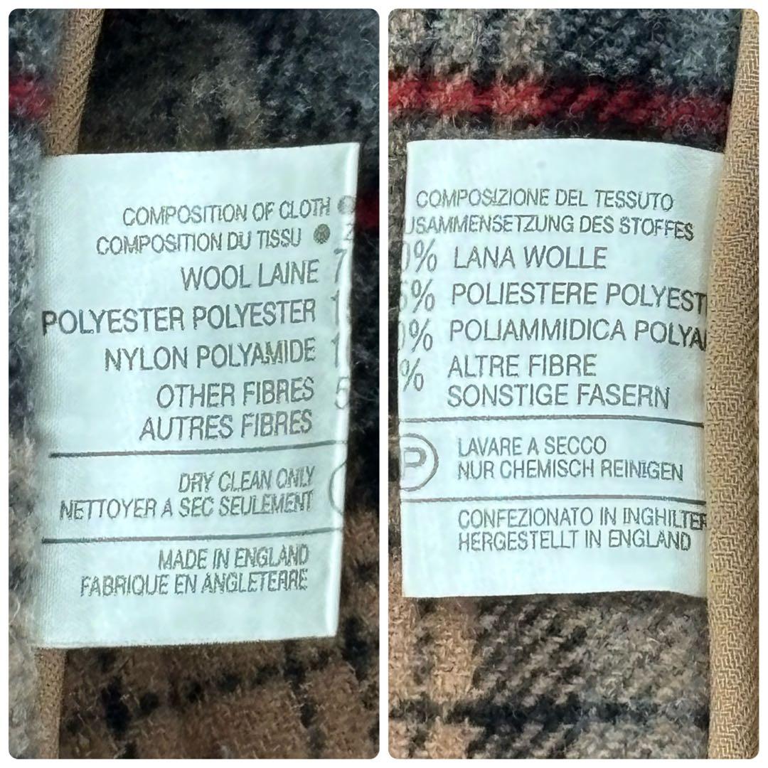 美品　バーバリーズ　ダッフルコート　メンズ　レディース　ダブルフェイス　チェック