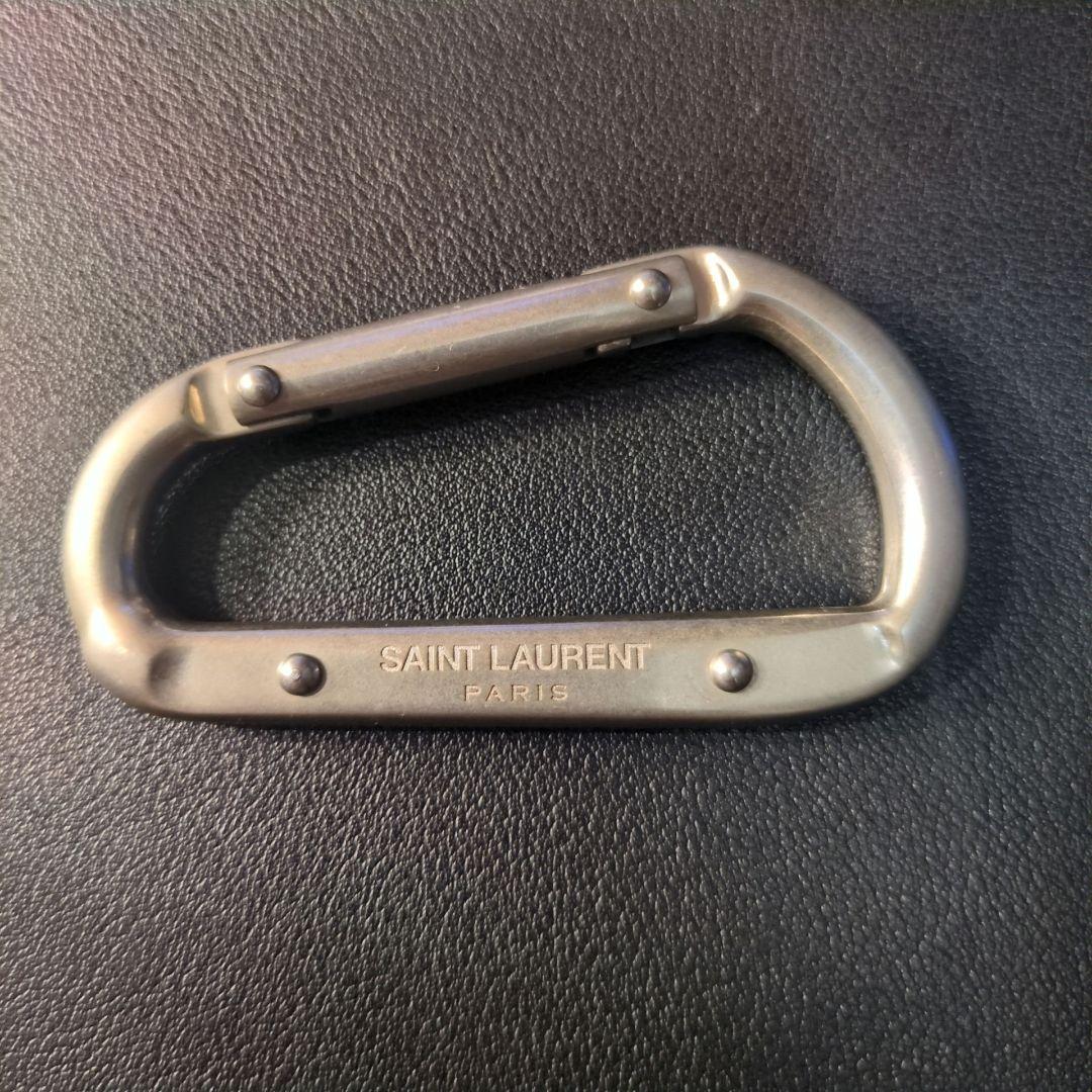 サンローラン カラビナ Saint Laurent キーリング シルバー