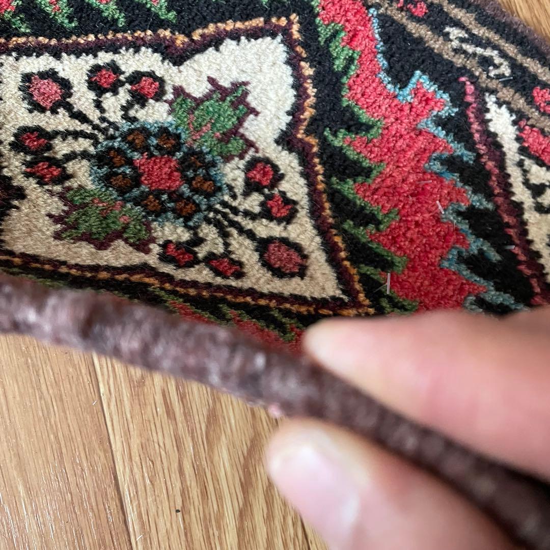 トライバルラグ ハマダン産 本物 ペルシャ絨毯 手織りサイズ 37/52cm