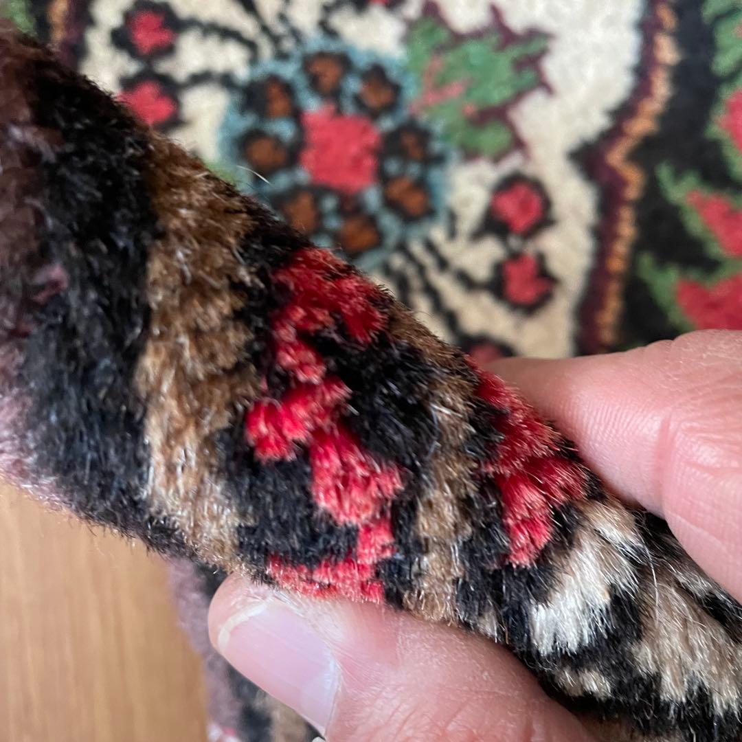 トライバルラグ ハマダン産 本物 ペルシャ絨毯 手織りサイズ 37/52cm