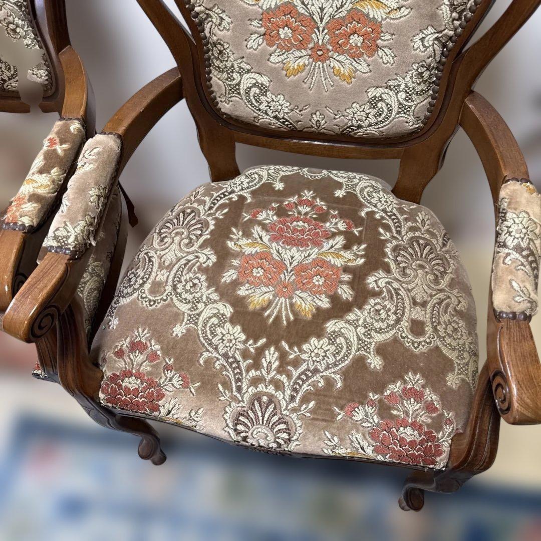 アンティーク　アームチェア 2脚セット