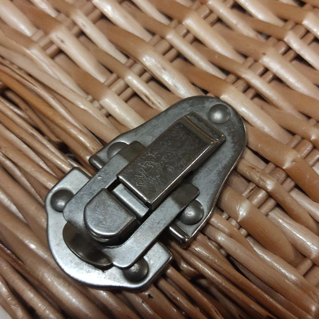 アンティーク　籠　ピクニック　キャンプ　レア　当時物