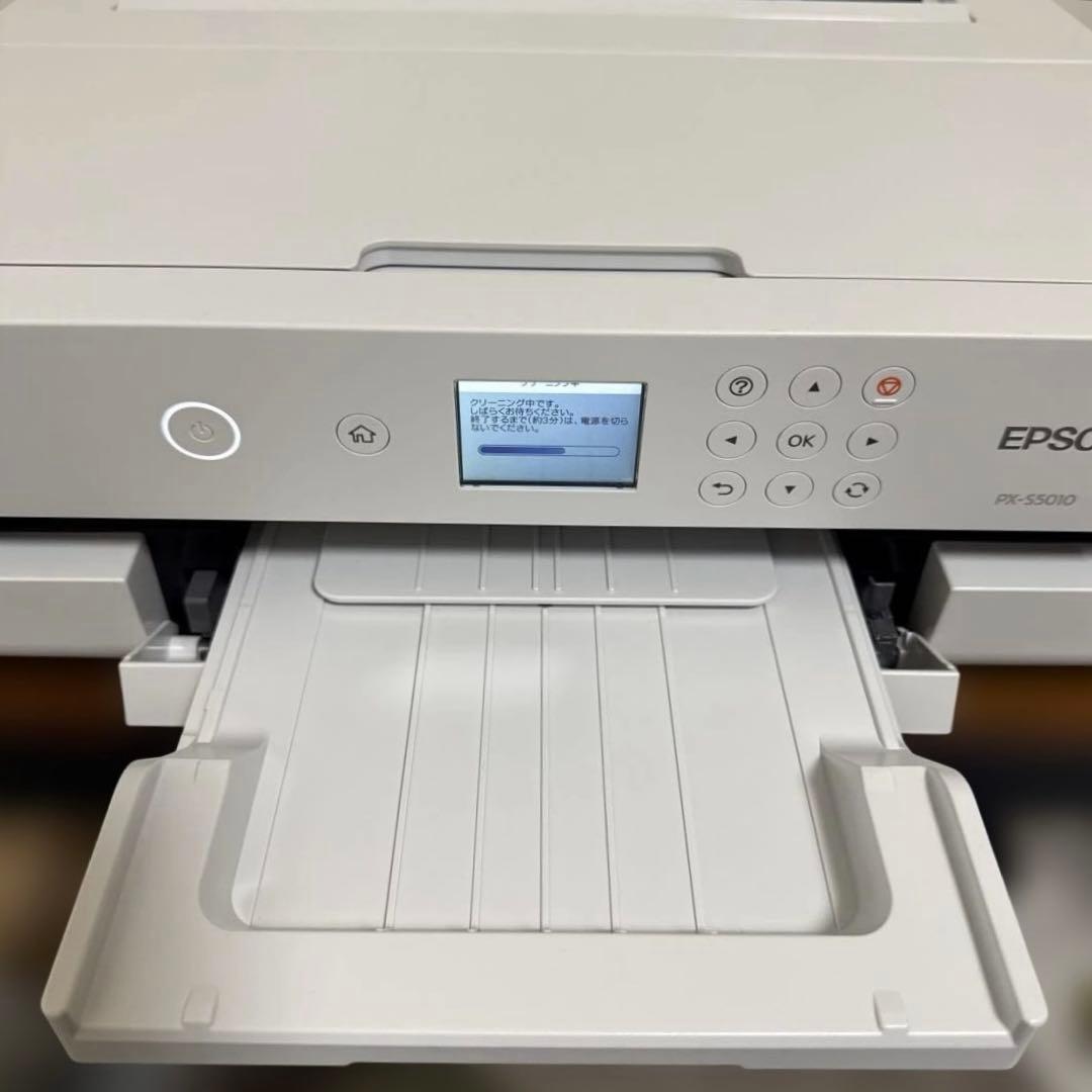 美品 EPSON 2021年製インクジェットプリンター Wi-Fi内蔵 ノビ対応