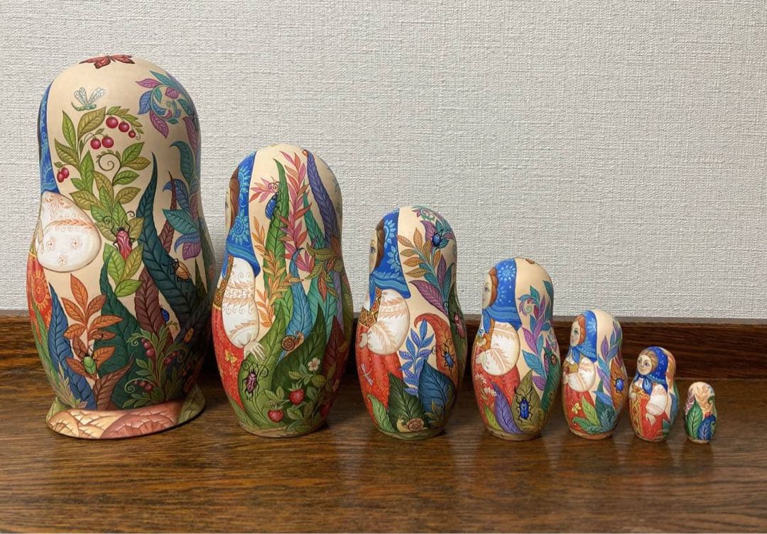 ロシア雑貨☆ファンタジーマトリョーシカ(7P)コブロフ工房