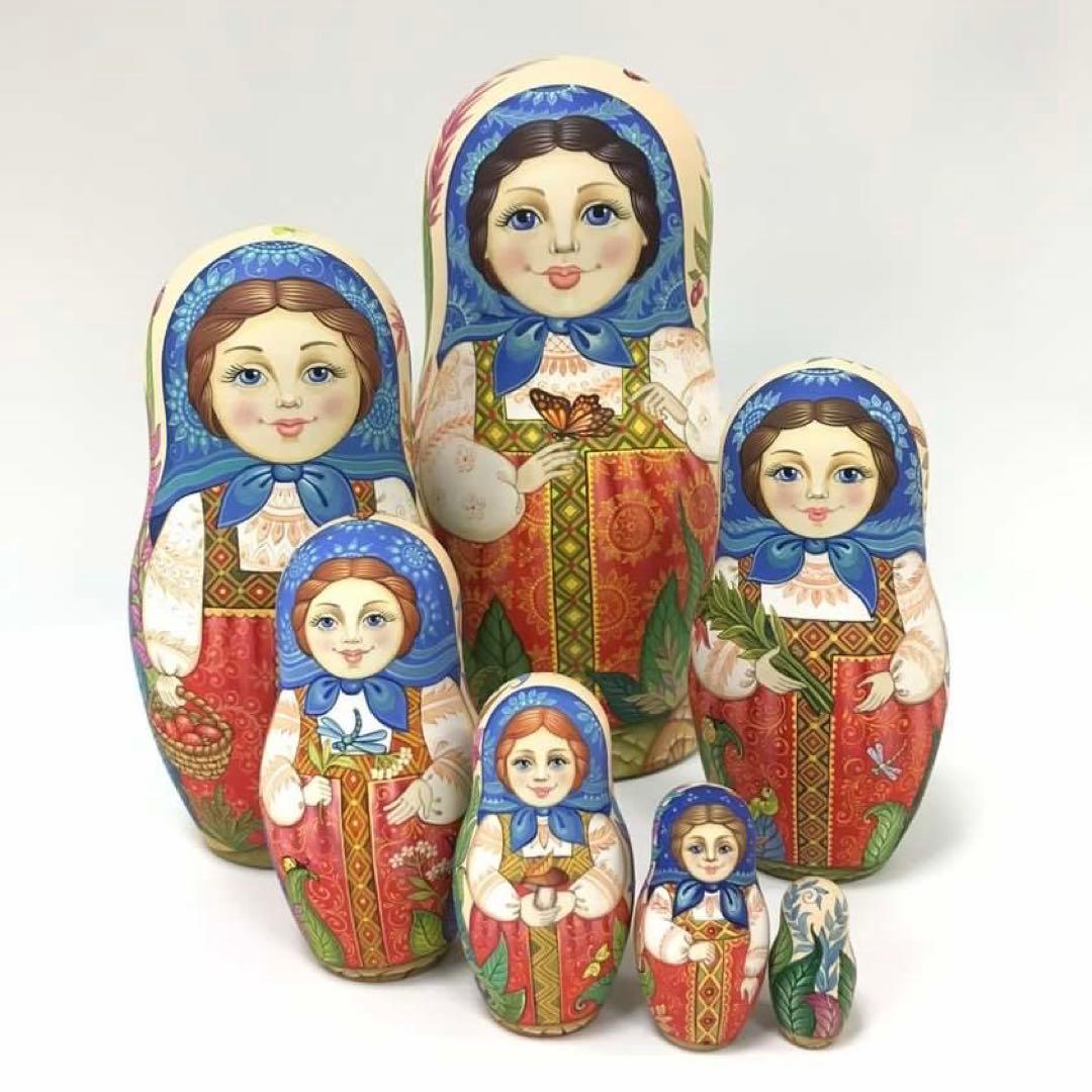 ロシア雑貨☆ファンタジーマトリョーシカ(7P)コブロフ工房