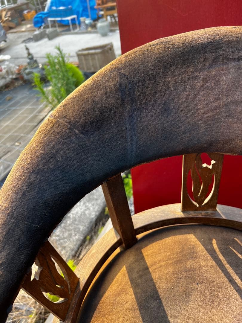 110アンティーク 大正時代 ドクターチェア 回転椅子 リペア歴無しオリジナル