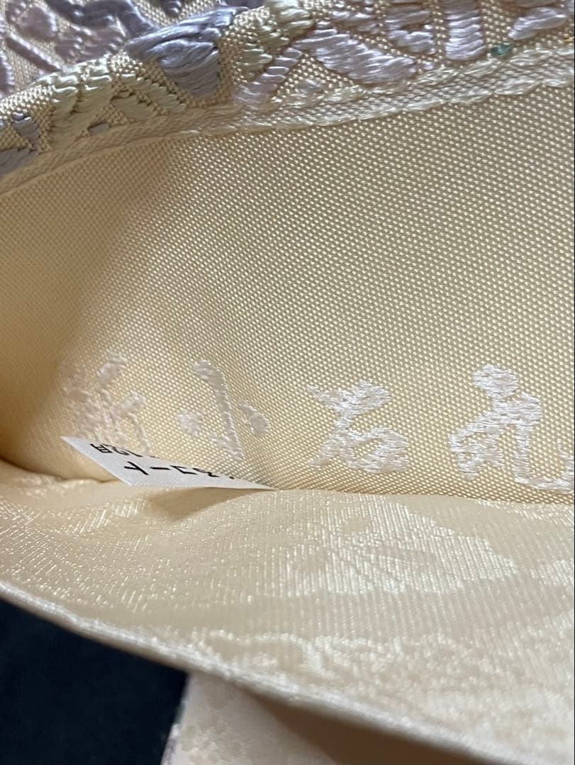 唐織春秋 袋帯 六通柄 正絹 新小石丸 花文 菊 桜 吉祥文様 美品 イ6362