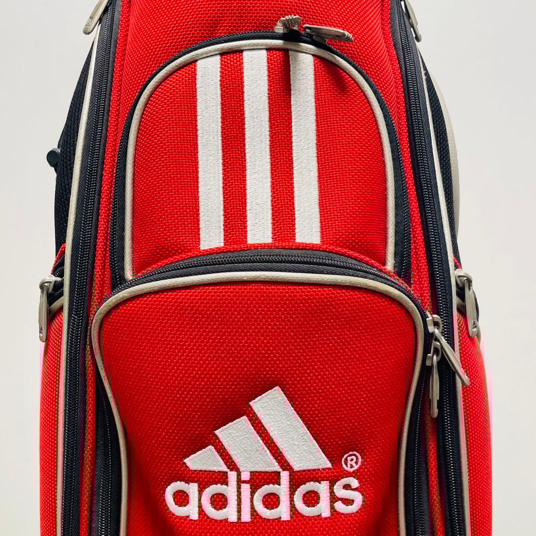 adidas アディダス ゴルフ キャディバッグ 赤黒