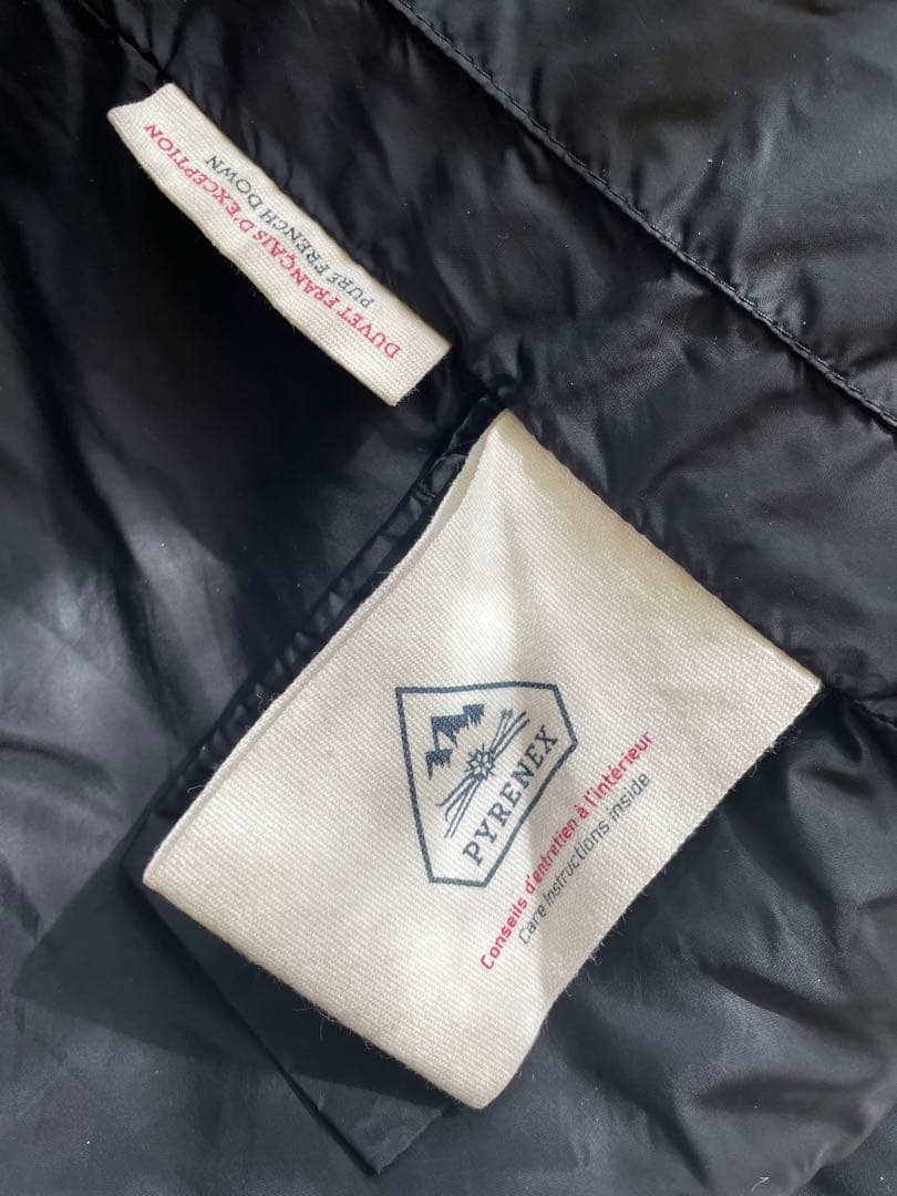 別注 BEAMS PYRENEX ピレネックス アヌシー ダウン 黒ワッペン S