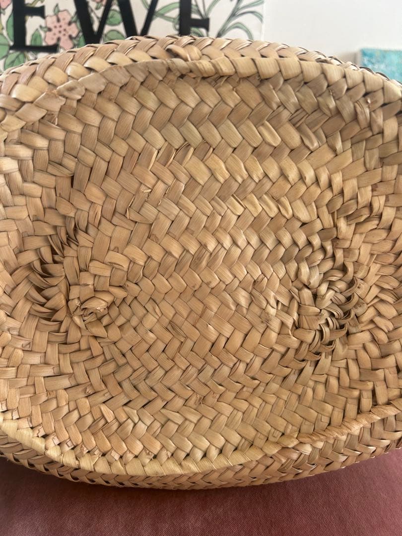 LOEWE かごバッグ ベージュ/オレンジ