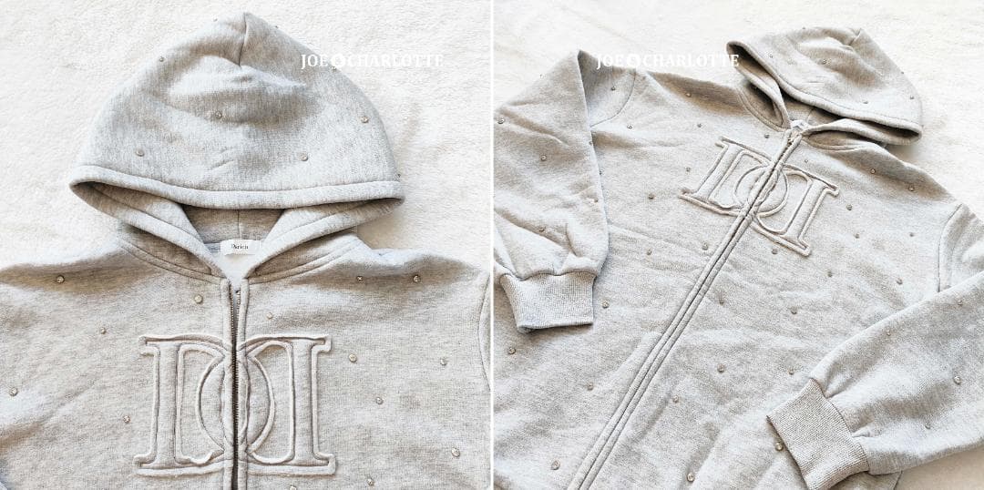 ダーリッチ darich DDロゴビジュージップパーカー グレー GRY