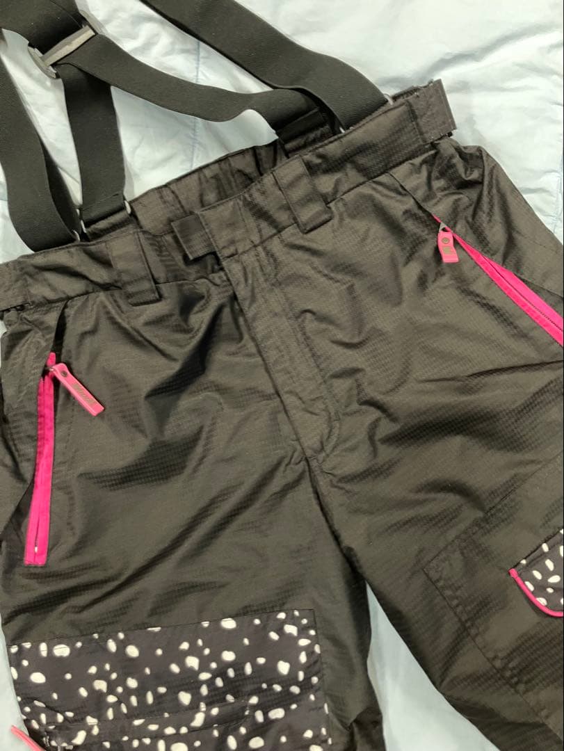 Woods 子ども用スキーウェア 黒/ピンク170cm