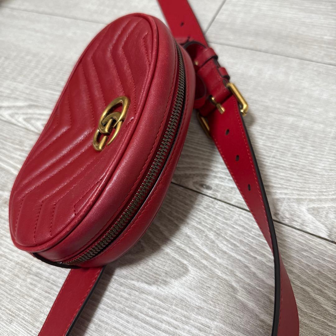 GUCCI グッチ GGマーモント ベルトバッグ ボディバッグ