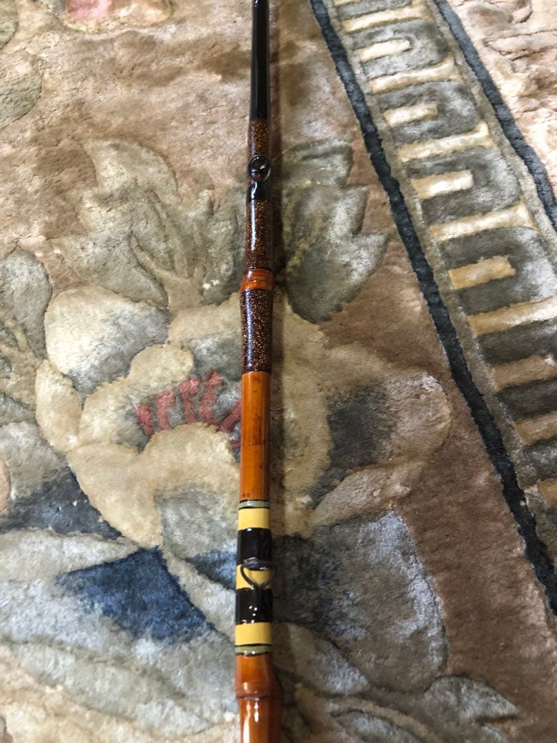 竿師作 6.3尺　カワハギ　和竿 竹竿　リールシートチタン製　美品