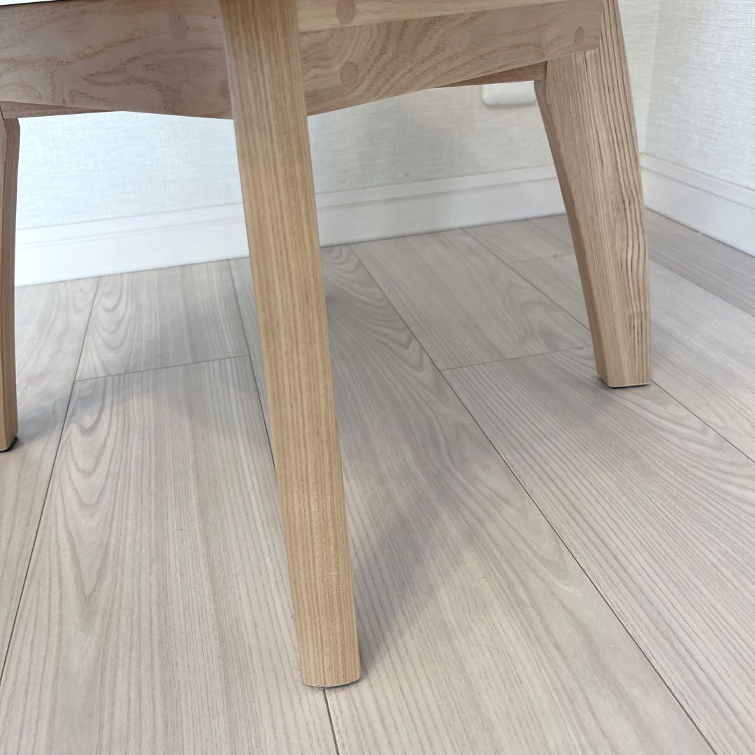 回転式 肘付き 介護 福祉にも最適 高級 天然木NAGAREチェア 美品