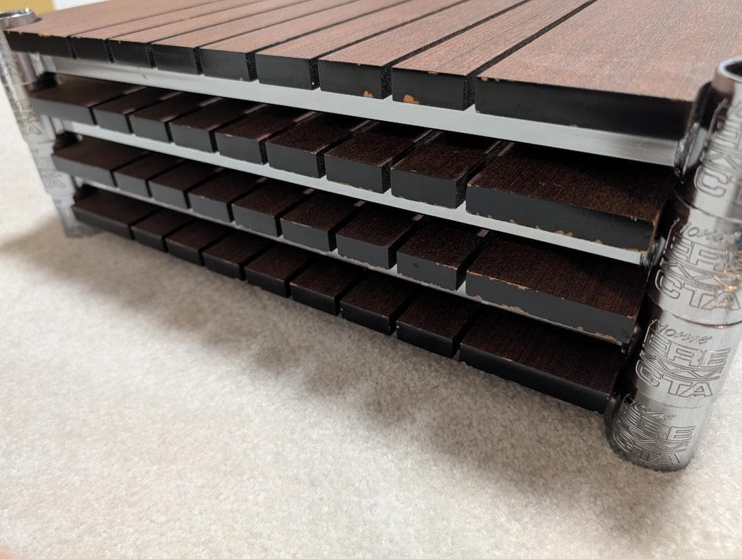 ホームエレクター ブランチシェルフ ダークブラウン 4枚 W600 × D450