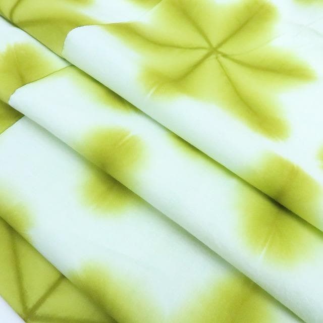 Y3364◆新品 板締め絞り 綿 仕付け糸付 浴衣 洗える夏着物